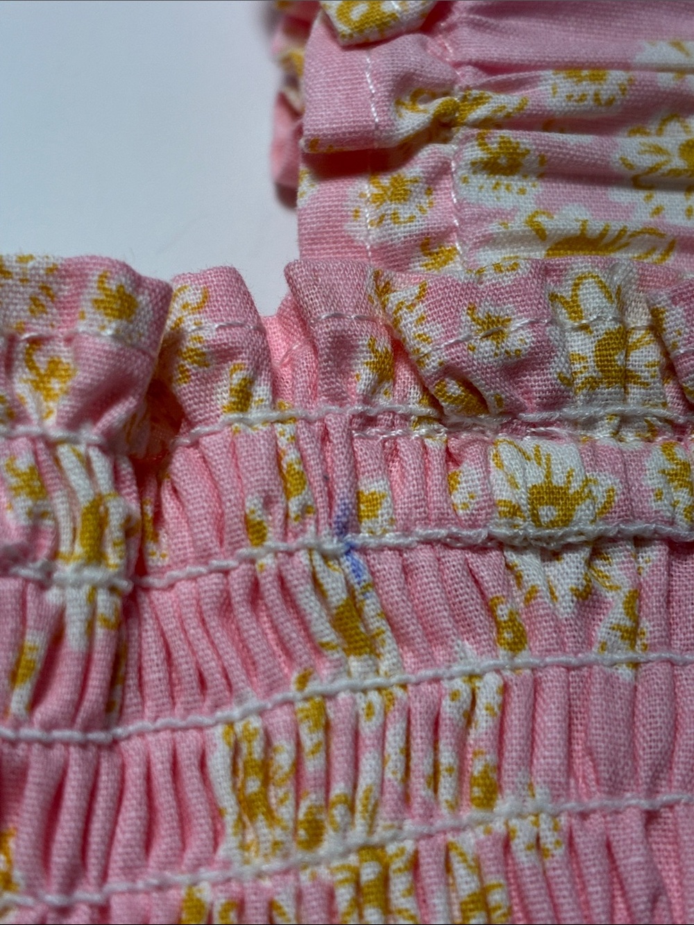Girls Tiered Floral Sundress - Pink, Yellow & Blue - Picture 3 of 7